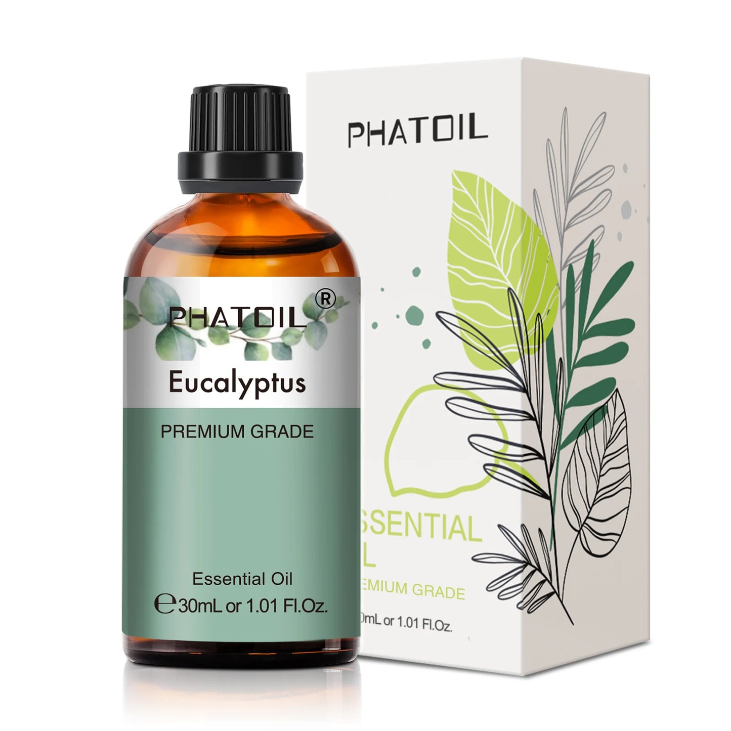 Aromatherapy Pure Essential Oils – Calming Fragrance 30ml (Jasmine, Bergamot, Eucalyptus)